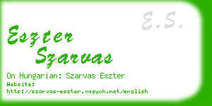 eszter szarvas business card